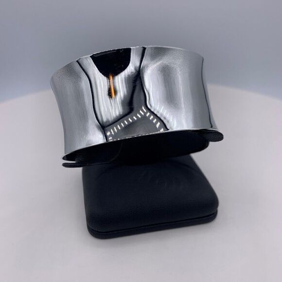 Bracelet, fashion, silver and ivory, coil, large scale, boho, native, cowgirl - Picture 16 of 16